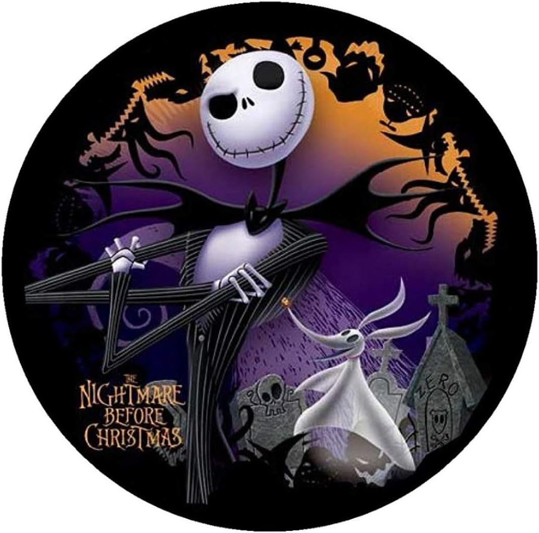 JACK Nightmare Before Christmas ROUND Edible Icing Image Cake topper Birthday Decoration sugar sheet Skellington sally halloween party