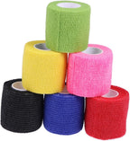 Elastic Elastic Wrap Bandages 6pcs 5x450cm Self Adherent Wrap Tape Comfortable Nonwoven Material for Athletes