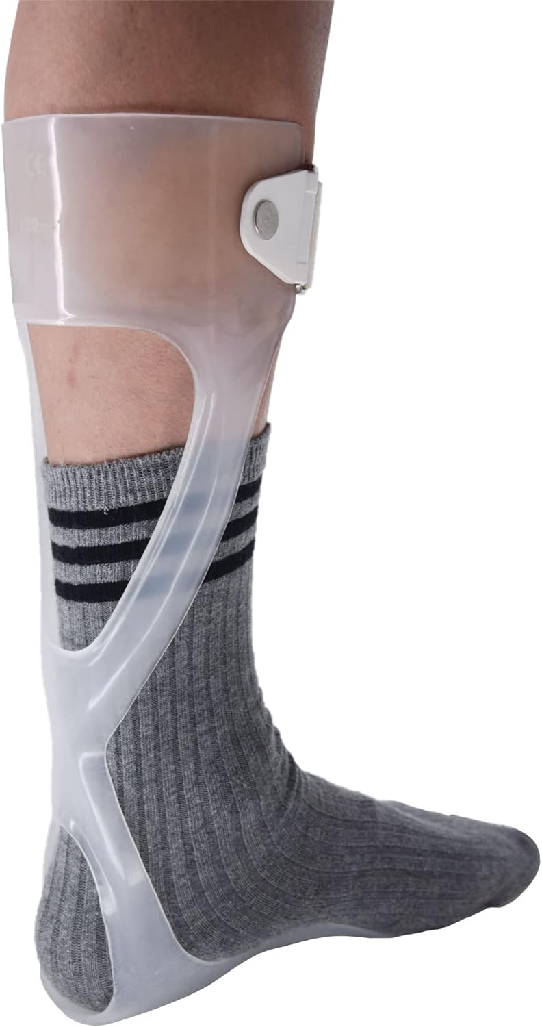 AFO Foot Drop Brace Ankle Foot Orthosis Medical Afo Walking with Shoes for Stroke Hemiplegia Men & Women Left/Right Foot (Large-Left)