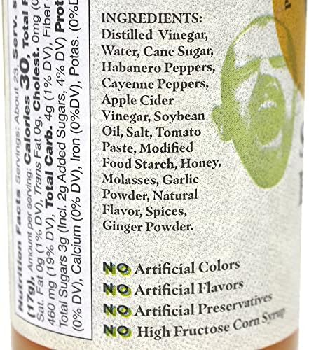 Pain is Good - Spicy Honey Habanero Screaming Wing Sauce - 13.5oz Bottle - Made in USA - All Natural Ingredients, Non-GMO, Gluten-Free, Sugar-Free, Vegetarian, Keto