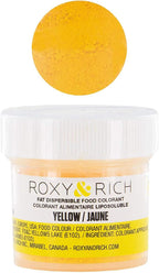 Roxy & Rich Fat Dispersible Food Coloring, 5 Grams Yellow