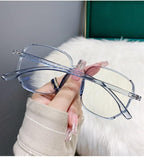 Blue Light Blocking Anti UV Computer Readers Eyeglasses Oversized Square Reading Glasses Stylish Flat Light Mirror
