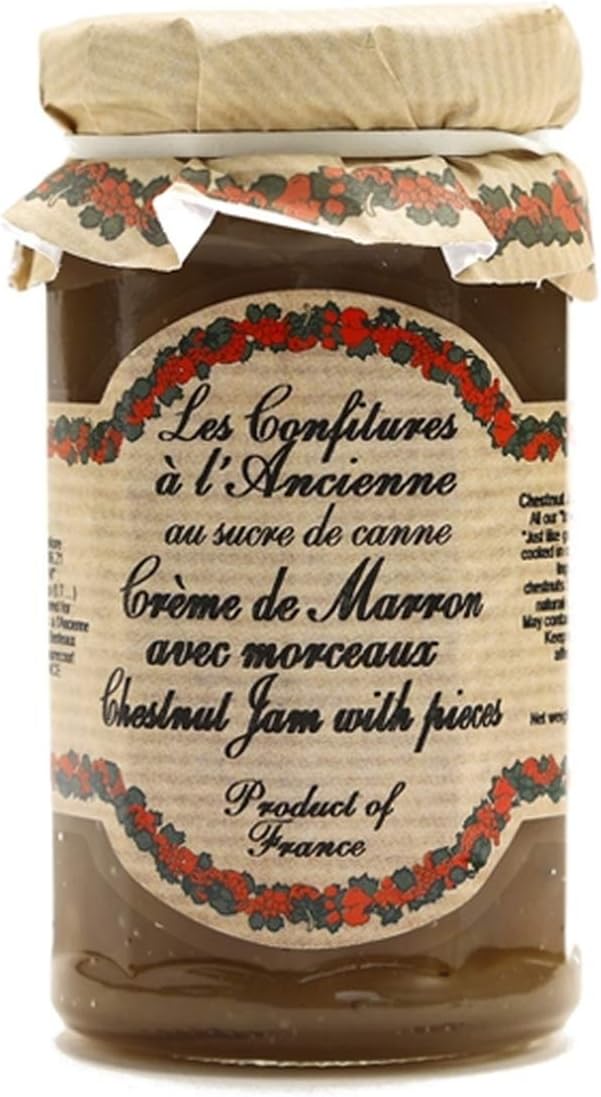 Chestnut Jam (Crème de Marrons) Andresy All natural French jam pure sugar cane 9 oz jar Confitures a l'Ancienne, One