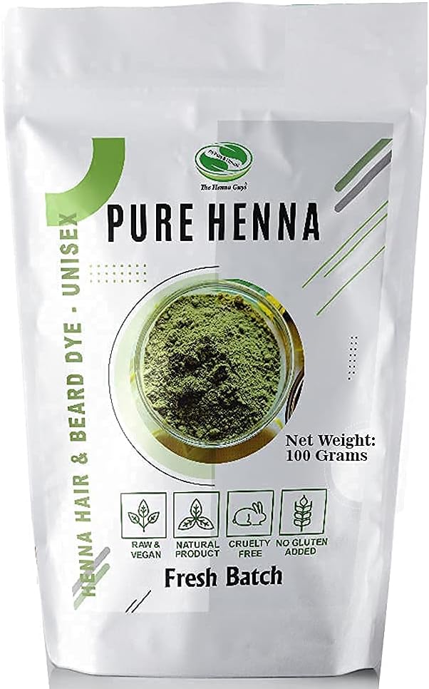 100 Grams - 100% Pure Henna Powder For Hair Dye - Red Henna Hair Color, Best Red Henna For Hair - The Henna Guys