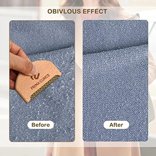 2 PCS Wooden Sweater Comb for De-Pilling Cashmere, Wool, Knitwear, Manual Lint Remover, Portable Depiller for Clothes, Fuzz, Bobbles, Pilling Shaver, Fabric Defuzzer, Sweater Care Tool