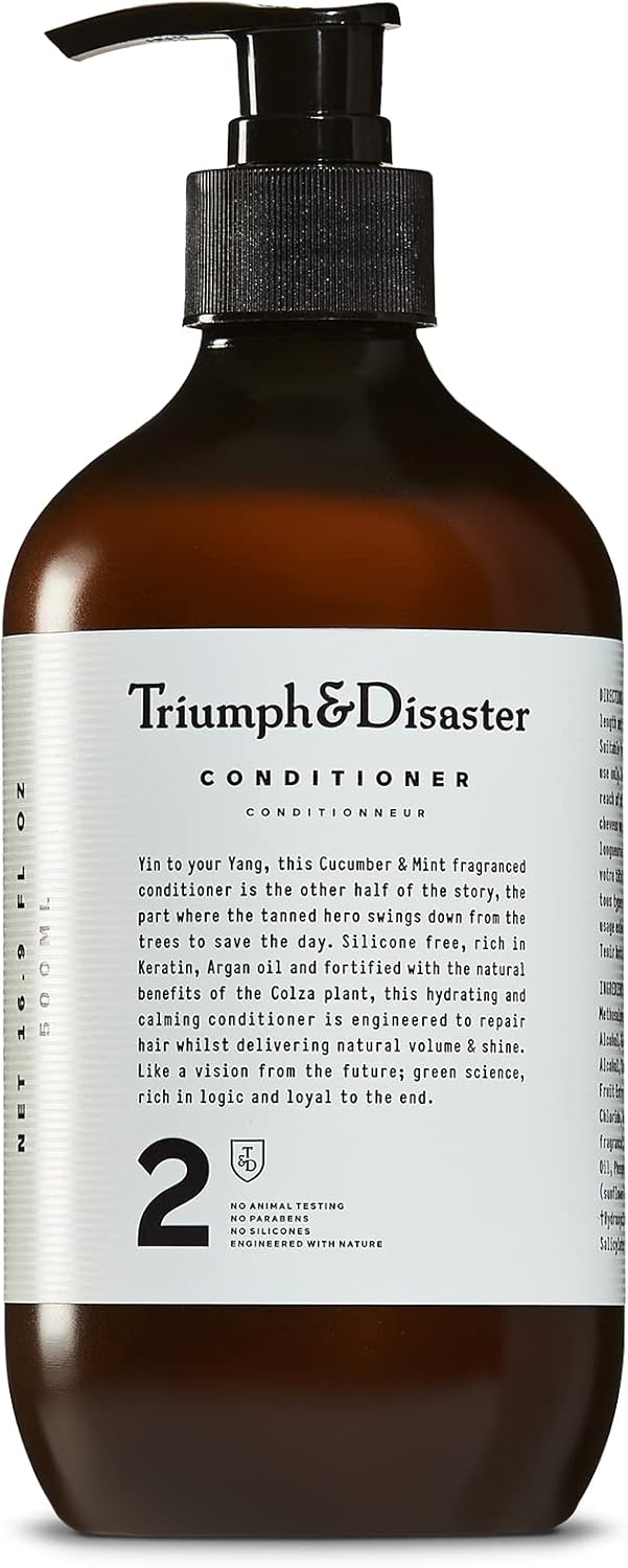 TRIUMPH & DISASTER | Conditioner, Moisturizing, Hydrating & Detangling Hair Conditioner with Keratin for Dry, Damaged Hair for Men & Women, 19.22 fl oz