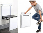 Foldable Wall-Mounted Stool Armrest,Shower Seat with Handle,Shoes Changing