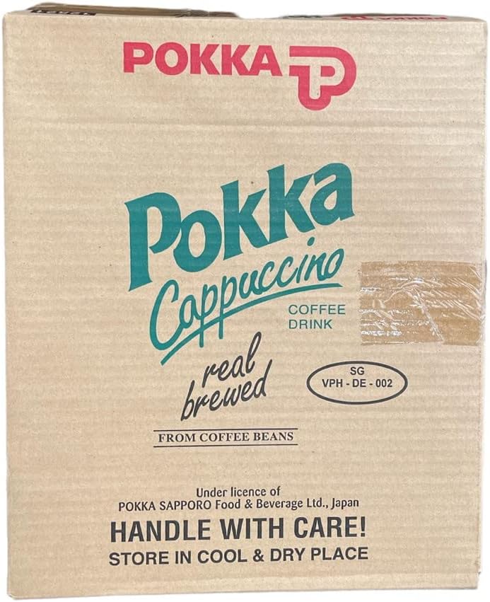 POKKA Coffee 9-Pack Set - Milk Coffee, Vanilla Coffee, Cappuccino, 8.1 Fl Oz (240ml) Each (Cappuccino - Pack of 30 (1 Case))
