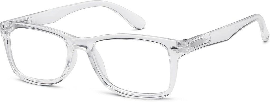 Eyekepper Women's Stylish Readers Comfortable Reading Glasses Men Transparent Frame Spring Hinges