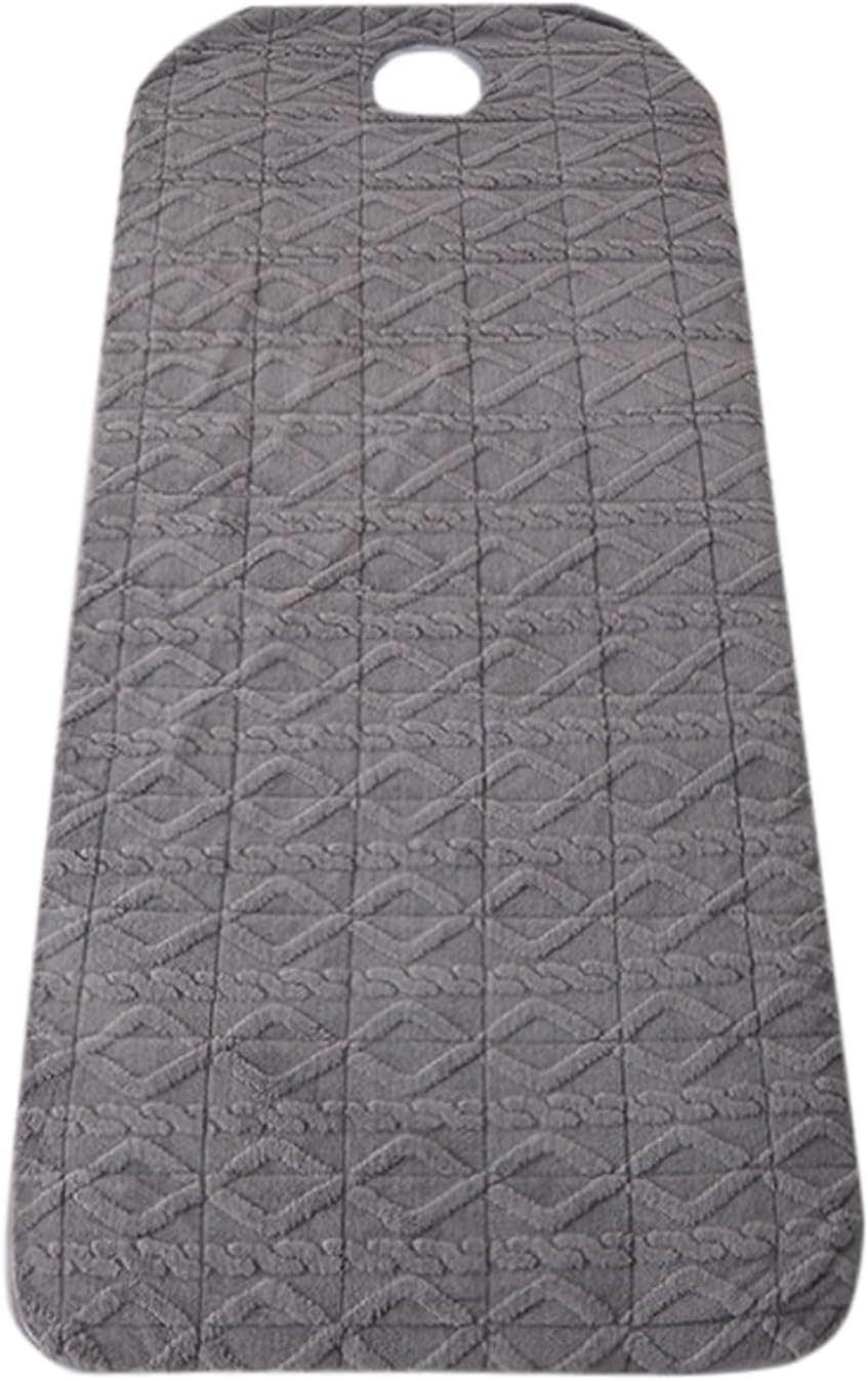 Sponge Massage Bed Pad with Face Hole Thicken Spa Massage Table Pad with Elastic Band Non-Slip Lash Bed Cushion Massage Table Topper Square Round Trapezoidal Head,Gray(t)6cm,60 * 180cm(H)