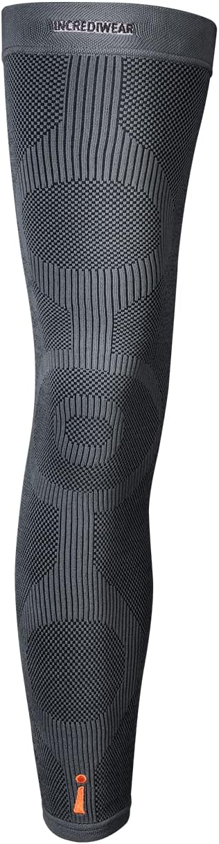 Incrediwear Leg Sleeve – Full Length Long Leg Sleeve for Leg Pain Relief & Muscle Recovery, Helps Reduce Swelling & Inflammation, Promotes Circulation, Leg Sleeves for Men & Women (Charcoal, Small)