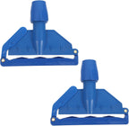 2pcs Mop Head Clamp Detachable Floor Mop Replacement Holder Head Clip for Easy Maintenance Cleaning Handle Parts for Home/Office/Commercial