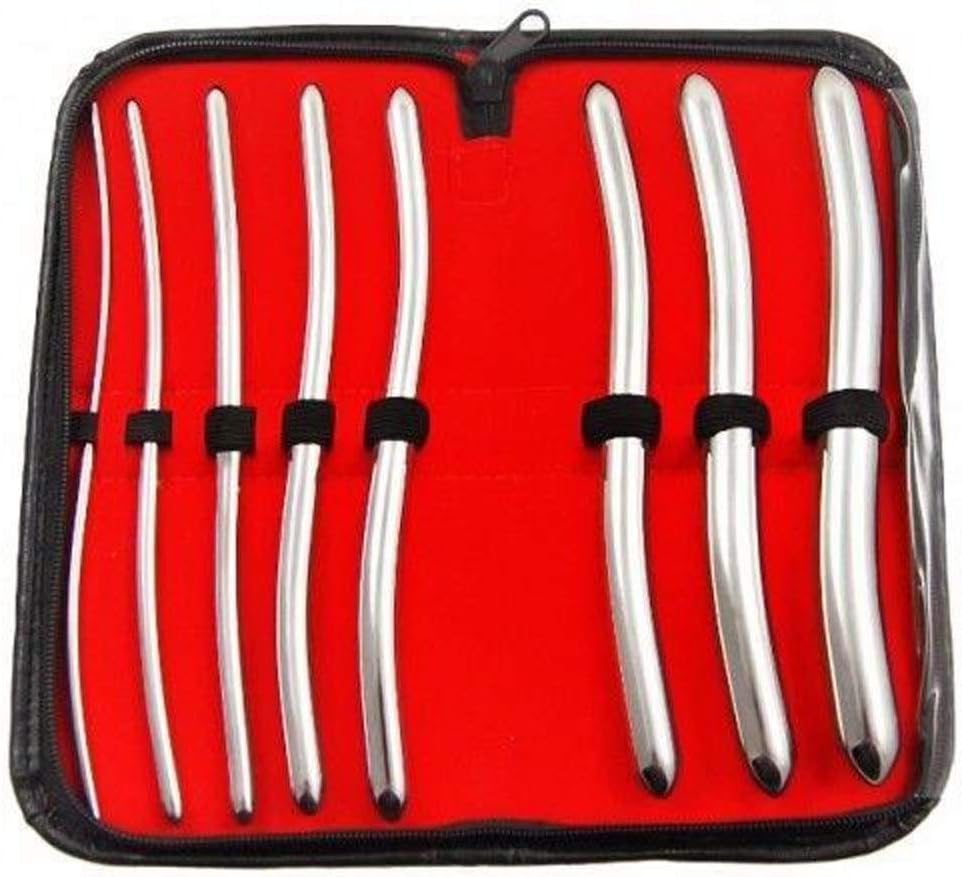 8 Pcs Set Hegar Uterine Dilator With A Carrying Case