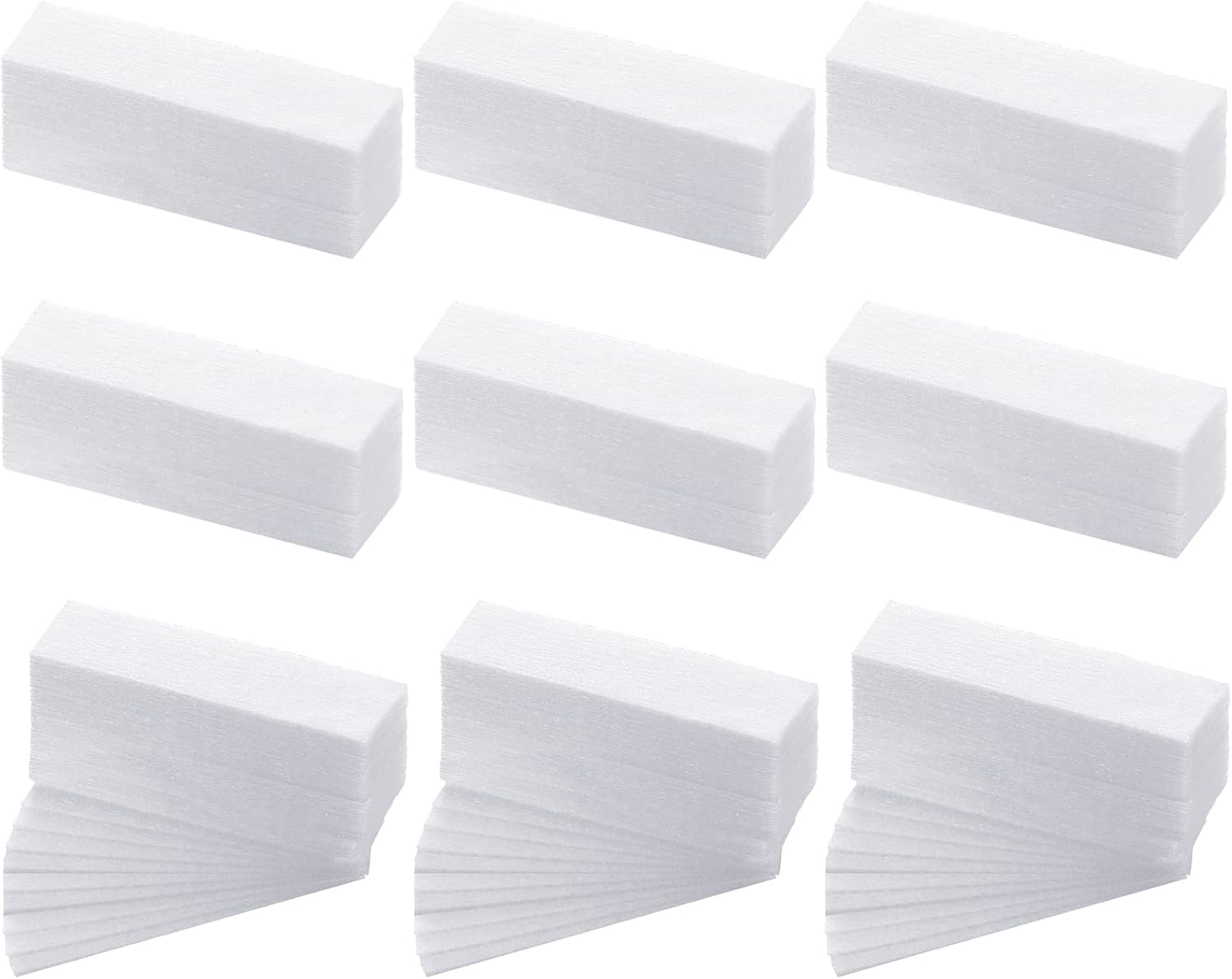 800 Pcs Non Woven Waxing Strips Hair Removal Wax Paper Facial and Body Epilating Strips for Girls Women Men