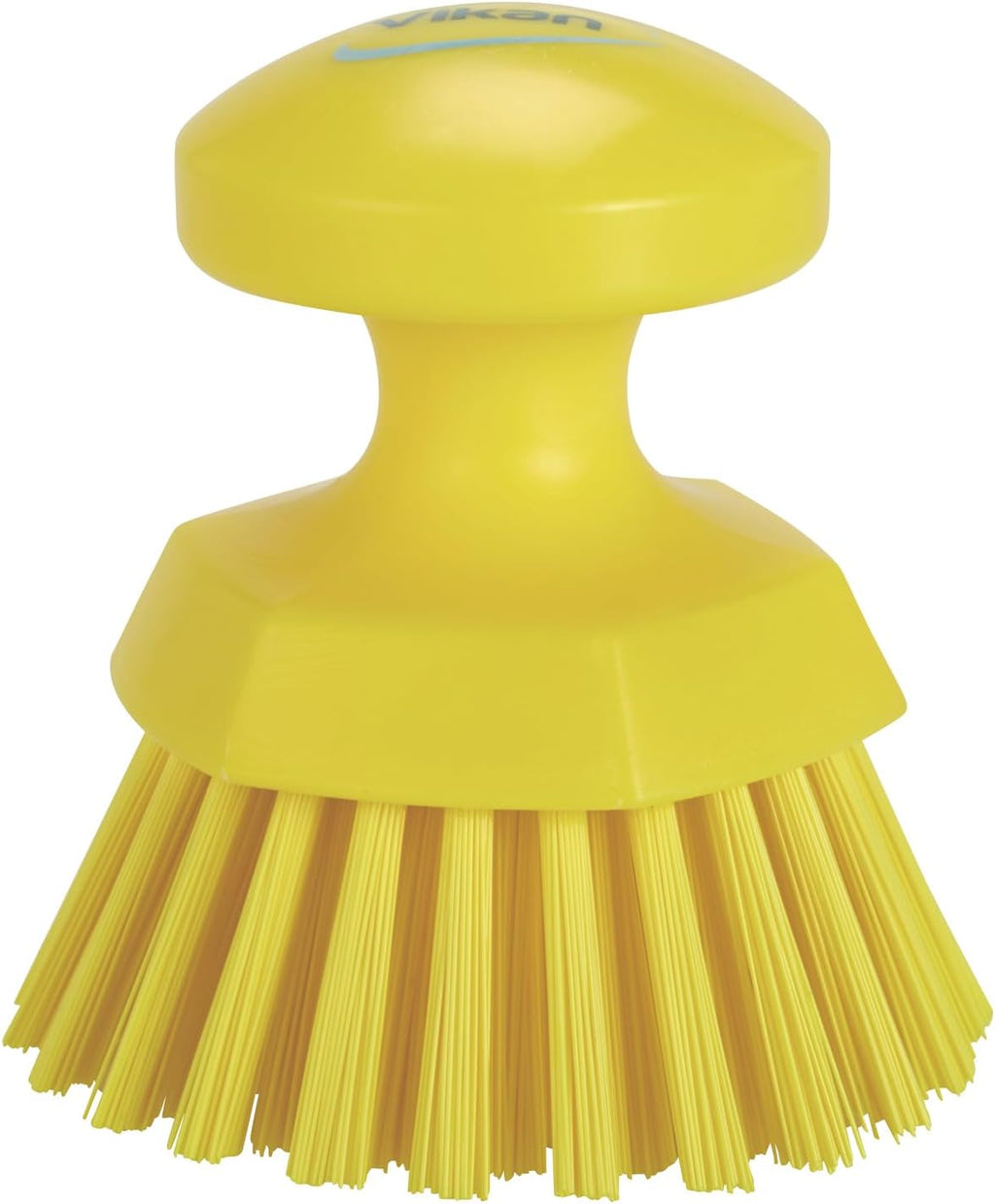 Vikan 38856 Brush,Scrub,Round,Stiff,5",PP/PBT,Yellow