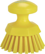 Vikan 38856 Brush,Scrub,Round,Stiff,5",PP/PBT,Yellow