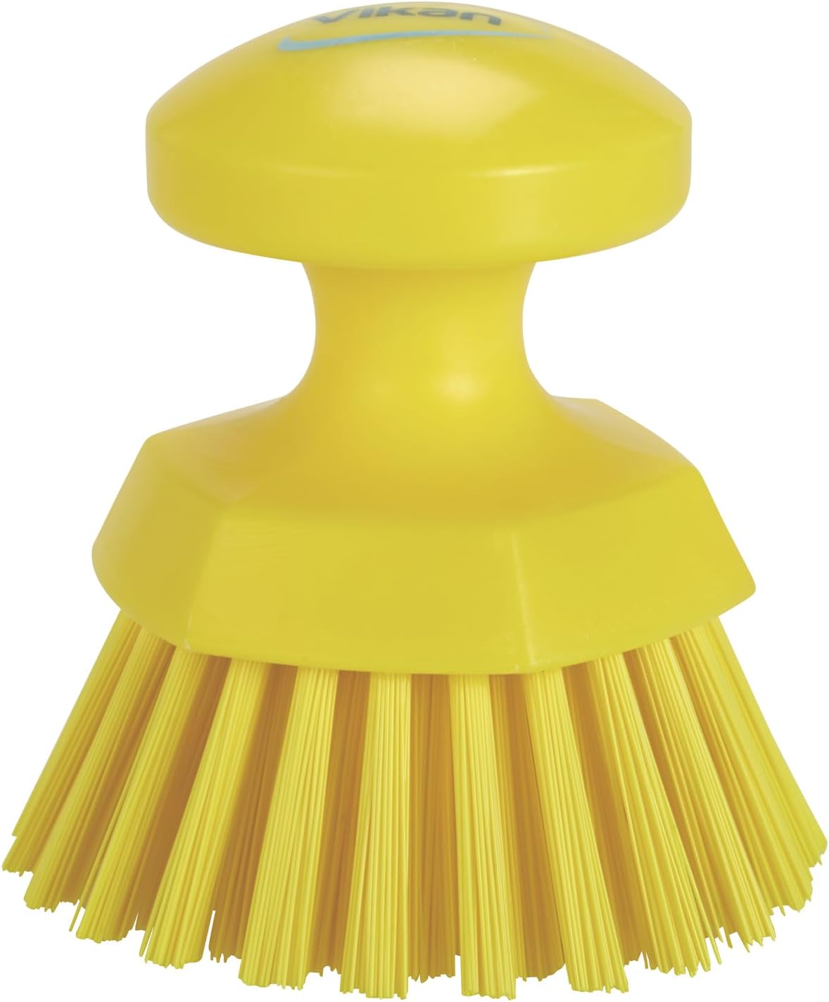 Vikan 38856 Brush,Scrub,Round,Stiff,5",PP/PBT,Yellow
