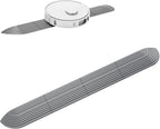 Threshold Ramps for Doorways, 0.63" Rubber Robot Vacuum Ramp, Non-Slip Connectable Doorway Transition Strip, Compatible with Roomba, iRobot, Roborock, Shark, Ecovacs (Gray)