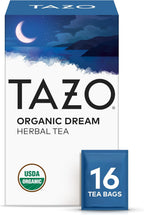 TAZO Organic DREAM Herbal Tea Bags, Caffeine-Free Bedtime Tea, Relaxing Chamomile and Lavender Blend, 16 Total Tea Bags