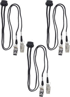 3pcs Black Adjustable Napkin Holders Lanyard Neck Strap Chain Clip Adjustable Napkin Bib Towel Clips For Elderly Adult Baby