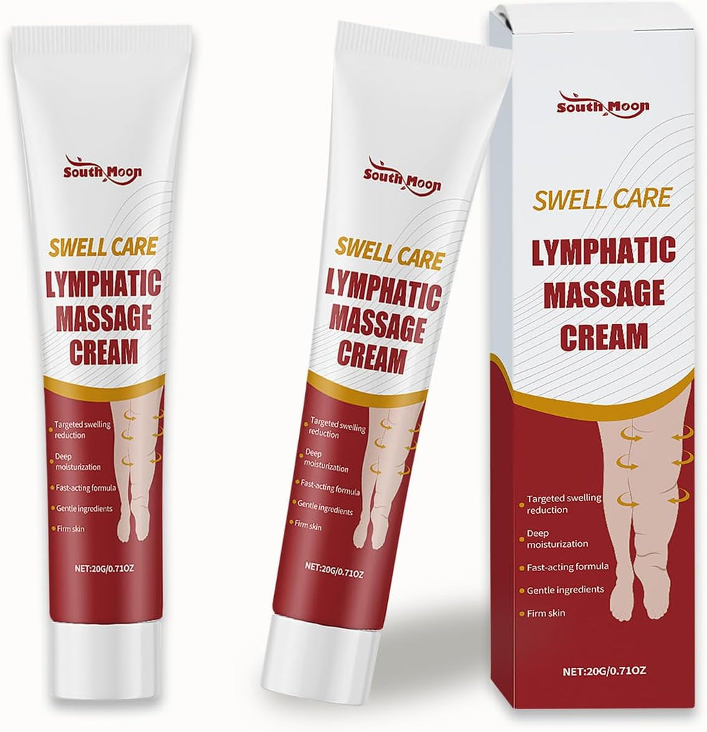 South Moon Swell Care Lymphatic Massage Cream, Bruising & Swelling, Tummy Tuck, Liposuction Post Surgery Recovery, Targeted Swelling Reduction,Thigh Skin Laxity (40G/1.41 OZ)