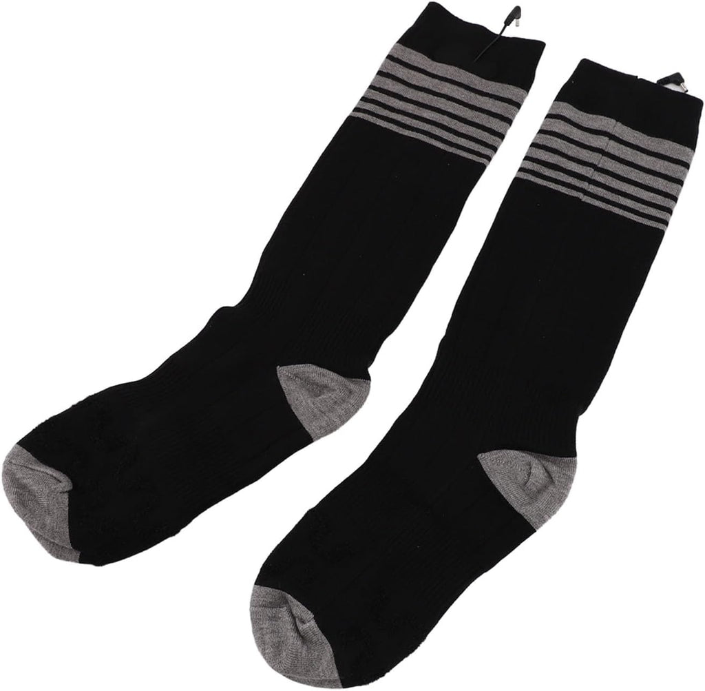Aramox Electrical Heated Socks Efficiently Warm Feet with 3 Heat Settings for Men Women Winter Camping Black