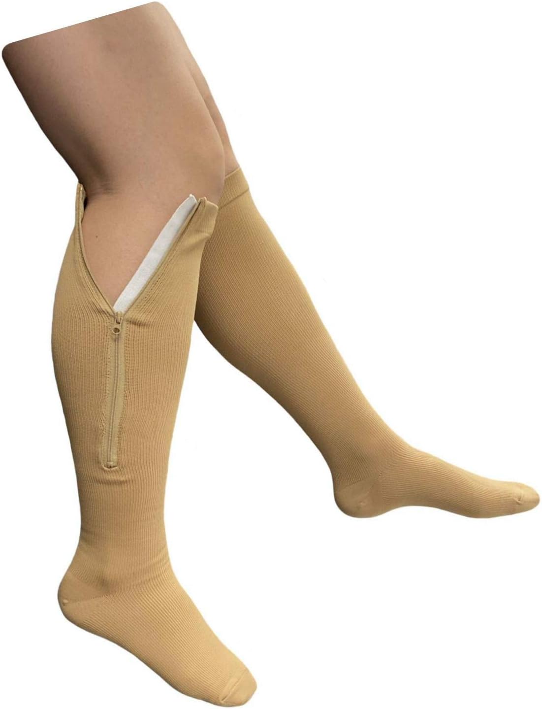 Presadee Closed Toe 15-20 mmHg Zipper Compression Circulation Fatigue Leg Socks