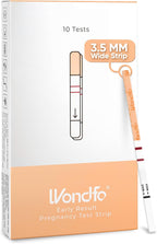 Wondfo 3.5mm Early Result Pregnancy Test Strips - Get Results 6 Days Sooner Than Missed Period-Sensitive and high-Accuracy HCG Testing Kit at 10 MIU/ml Cut-Off -[10 Packs]