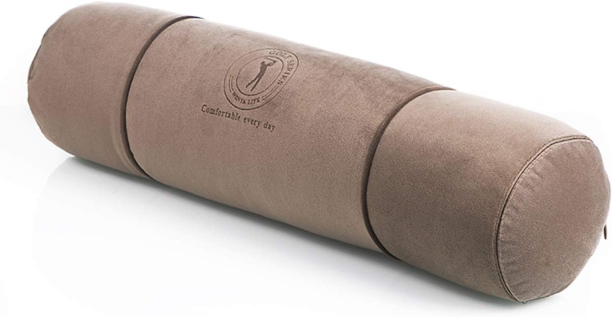 ALIBO Chiropractic Cylindrical Head Neck Shoulder Pain Relief Sleeping Pillow Therapeutic Cervical Round Roll Spine Spondylosis Support Knee Leg Relax Bolster with Washable Pillowcase 20"×5"