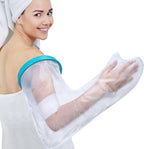 Full Arm Cast Cover for Shower Adult, 100% Waterproof Cast Shower Cover Arm, Soft Comfortable Cast Bag Cast Protector, Watertight Seal to Keep Wounds Bandage Dry, Reusable