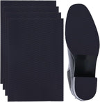 CRASPIRE 4Pcs Black Shoe Sole Protector Non Slip Rubber Shoes Sheet Bottom Saver Self Adhesive Pads Grips Guard Repair Boot Heel Replacement Cover Cushion Stickers Sneaker Slipper 6.1 X 3.94 Inch