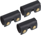 PATIKIL Leather Razor Head Protecting Cover, 3 Pack Double Edge Safety Razor Head Protecting Sheath Shaver Tip Cover for Travel, Black