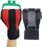 1pc Hand Fist Finger Gloves for Stroke Brace Rehabilitation Training Equipment Finger Auxiliary Gloves Hand Brace for Hemiplegia Elderly Athlete Finger (red)