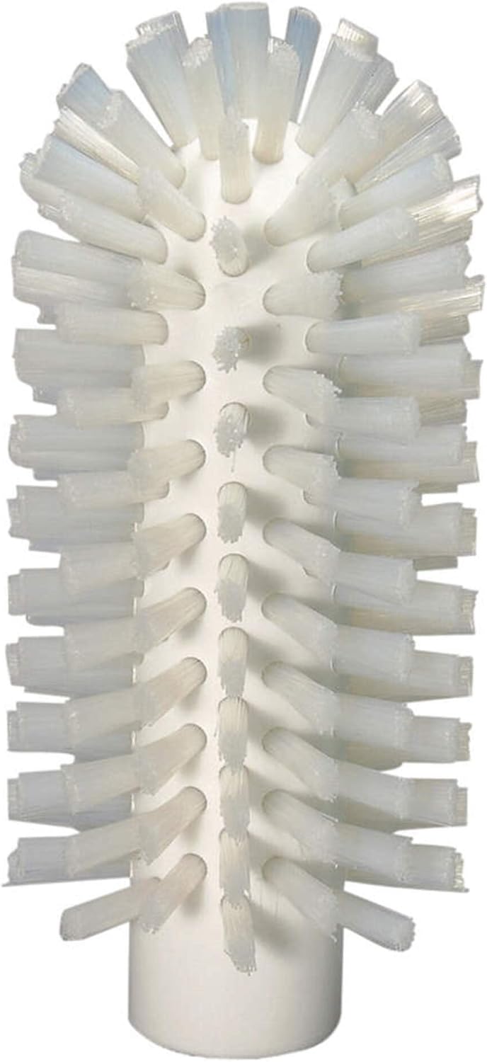 Vikan 5380-63-5 Stiff Tube Brush, Polyester, 2-19/32" x 6" OAL, White