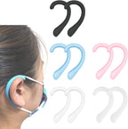 Soft Silicone Earloop Ear Protector Relieve Ear Discomfort Anti-Slip Silicone Earmuffs(Multiple Colour,5 Pairs)