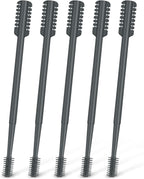 5PCS 2-in-1 Nasal Hair Cutter, Double-Sided Nose Hair Trimmer Upgrade, Manual Nose Trimmer Portable with Soft Cleaning Brush for Women and Men (Gray)