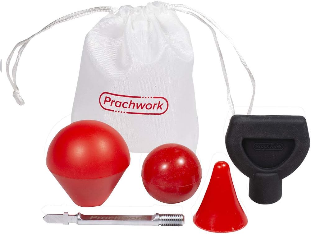 Prachwork Percussion/Jigsaw Massage Bits Tips W/Universal T-Shank Deep Tissue (4 bit Set)