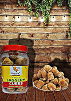 Dry Fruit Hub Jaggery Cubes 400gms [Pure Natural No Added] Jaggery Cube Gud Jaggery Jaggery Organic Cubes