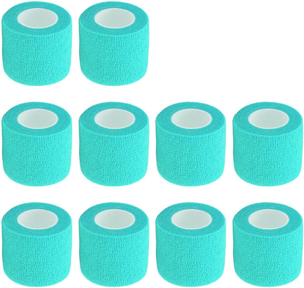 ESUPPORT 2 Inches X 5 Yards Self Adherent Cohesive Wrap Bandages Strong Elastic First Aid Tape for Wrist Ankle Pack of 10