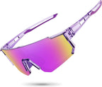 STORYCOAST Polarized Sports Sunglasses for Men Women,Driving Fishing Cycling Mountain Bike Sunglasses UV400 Protection