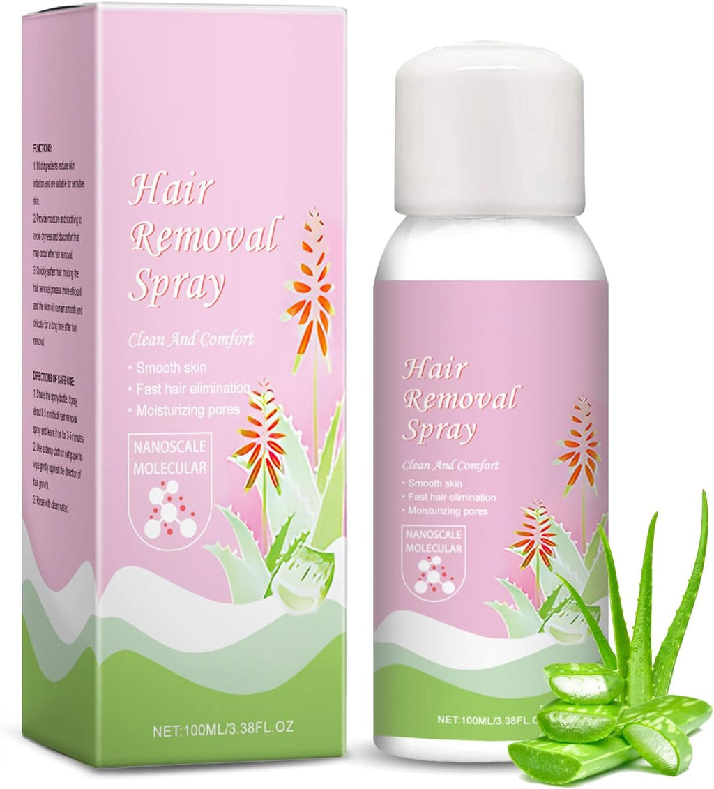 Hair Removal Spray for Body, Foam Hair Removal Cream for Women and Men, Sensitive Skin Hair Remover for Underarm, Arm, Back, Chest, Bikini, and Legs, Fast Acting & Easy to Use