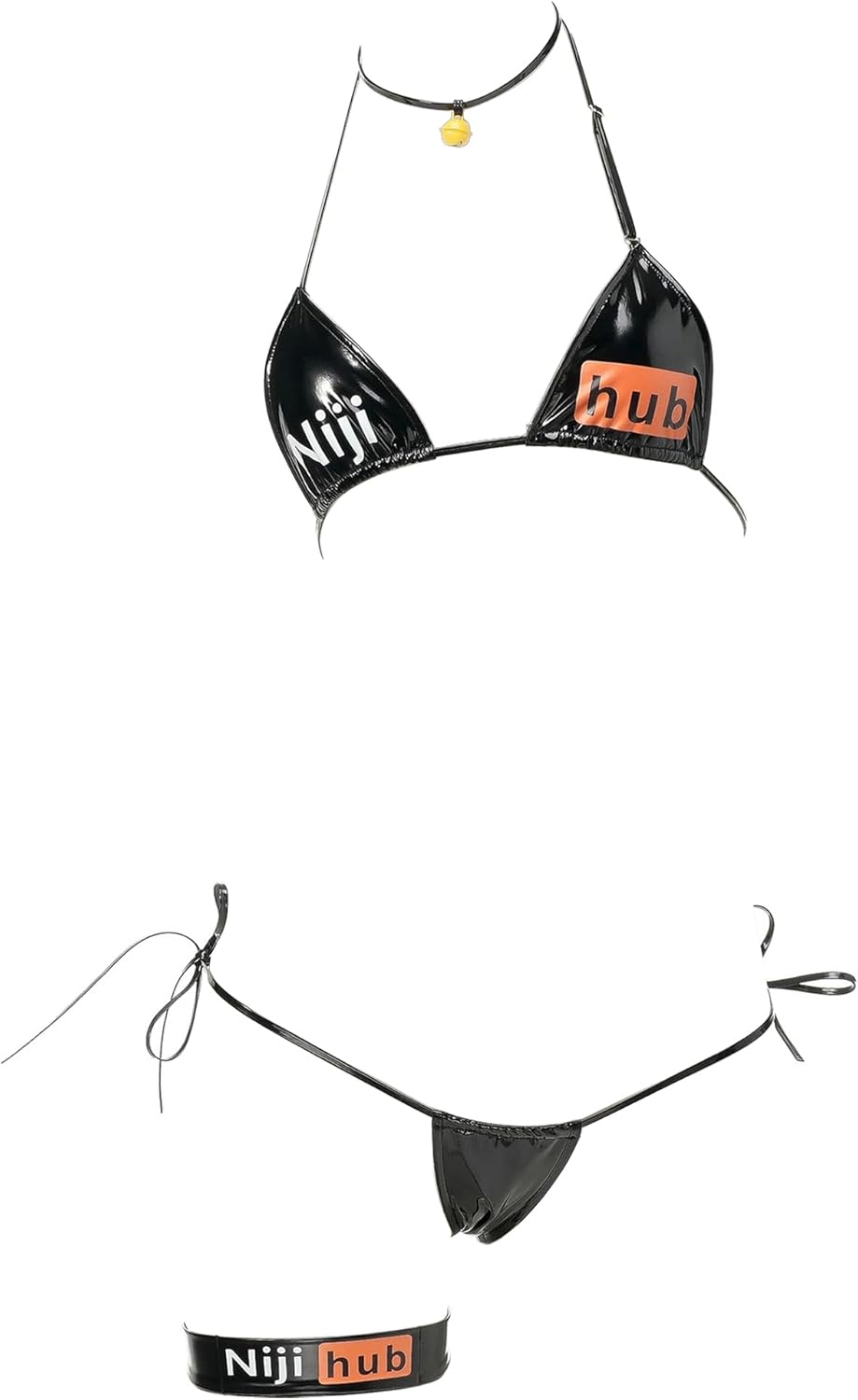 SINGUYUN Womens Micro Bikini Kawaiii Anime Cosplay Lingerie set Tiny Bra Thong Panty Bottom Extreme Swimwear Cute