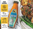 Lemon & Garlic Peri-Peri Hot Sauce by African Dream Foods | All-Natural Sweet and Spicy Piri-Piri Sauce with Thai Chili Peppers | Glass Bottle, 5 fl oz