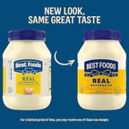 Best Foods Real Mayonnaise Mayo Jar For A Creamy Sandwich Spread or Condiment Gluten-Free, Made With 100% Cage-Free Eggs 30 oz