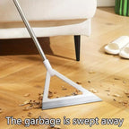 Silicone Magic Broom with Adjustable Long Handle - 3-in-1 Squeegee Broom for Sweeping Floors, Scraping Water, Pet Hair Removal | Ideal for Hardwood, Tile, Bathroom, Kitchen, Shower & Glass Cleaning