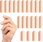 20 Pcs Gel Finger Cots - Reusable Silicone Finger Protectors & Thumb Cots, Flexible Shields for Stiff Sore Fingers Against Dryness, Rubbing, and Skin Stress During Daily Activities