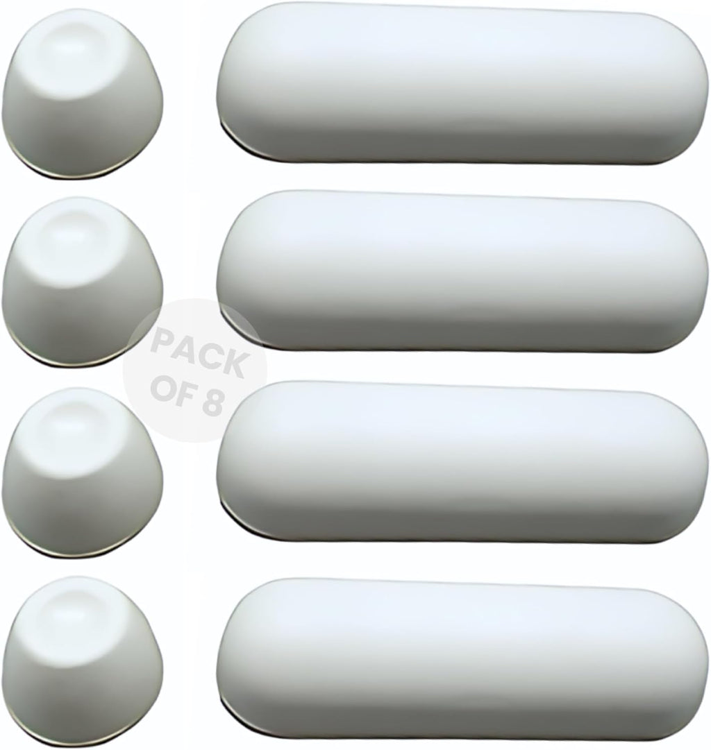 Gadgetime USA Toilet Seat Bumper Kit - Toilet Seat Risers & Toilet Cover Bumpers with Rubber Adhesive Pads - Bidet Compatible Toilet Seat Accessories for Cushioning & Protection - Pack of 4