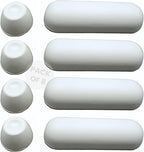 Gadgetime USA Toilet Seat Bumper Kit - Toilet Seat Risers & Toilet Cover Bumpers with Rubber Adhesive Pads - Bidet Compatible Toilet Seat Accessories for Cushioning & Protection - Pack of 4