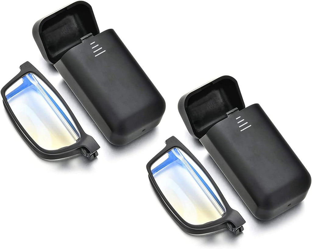 Folding Reading Glasses - Foldable Portable Readers For Men Women With Case 2 Pairs 1.00