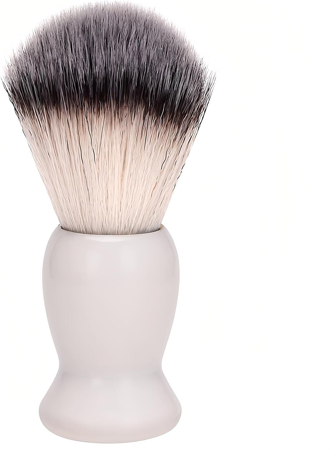 Men's Shaving Brush with Wood Handle - Professional Wet Shave Tool for Cream & Soap, Perfect Gift for Father's Day, Valentine's, Birthday (Gift Ready) (White)
